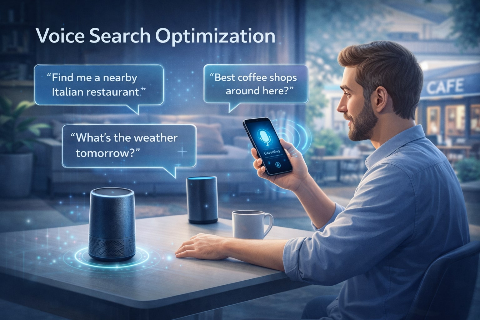 Optimasi pencarian suara dengan kueri natural menggunakan ponsel pintar dan speaker pintar